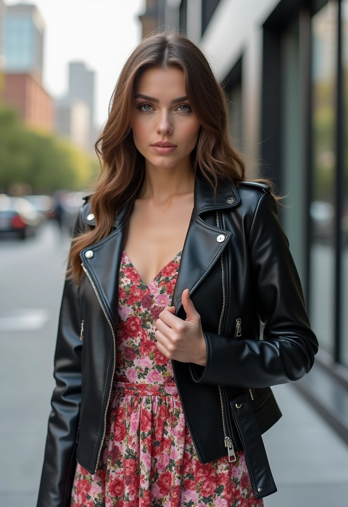 10 Stunning Ways to Style Your Floral Dress That Will Turn Heads! - 6. Pair with a Statement Jacket