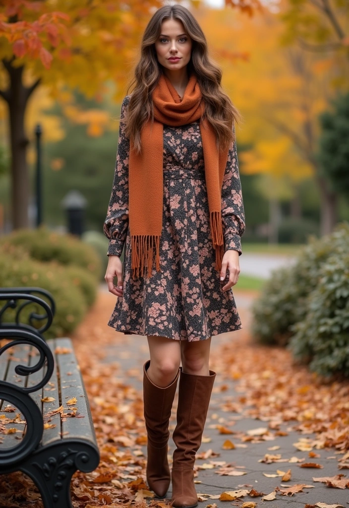 10 Stunning Ways to Style Your Floral Dress That Will Turn Heads! - 10. Embrace Seasonal Trends