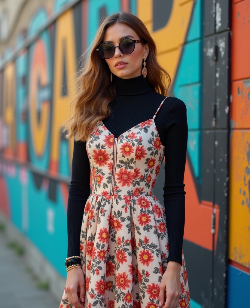 10 Stunning Ways to Style Your Floral Dress That Will Turn Heads! - 15. Experiment with Layering Underwear