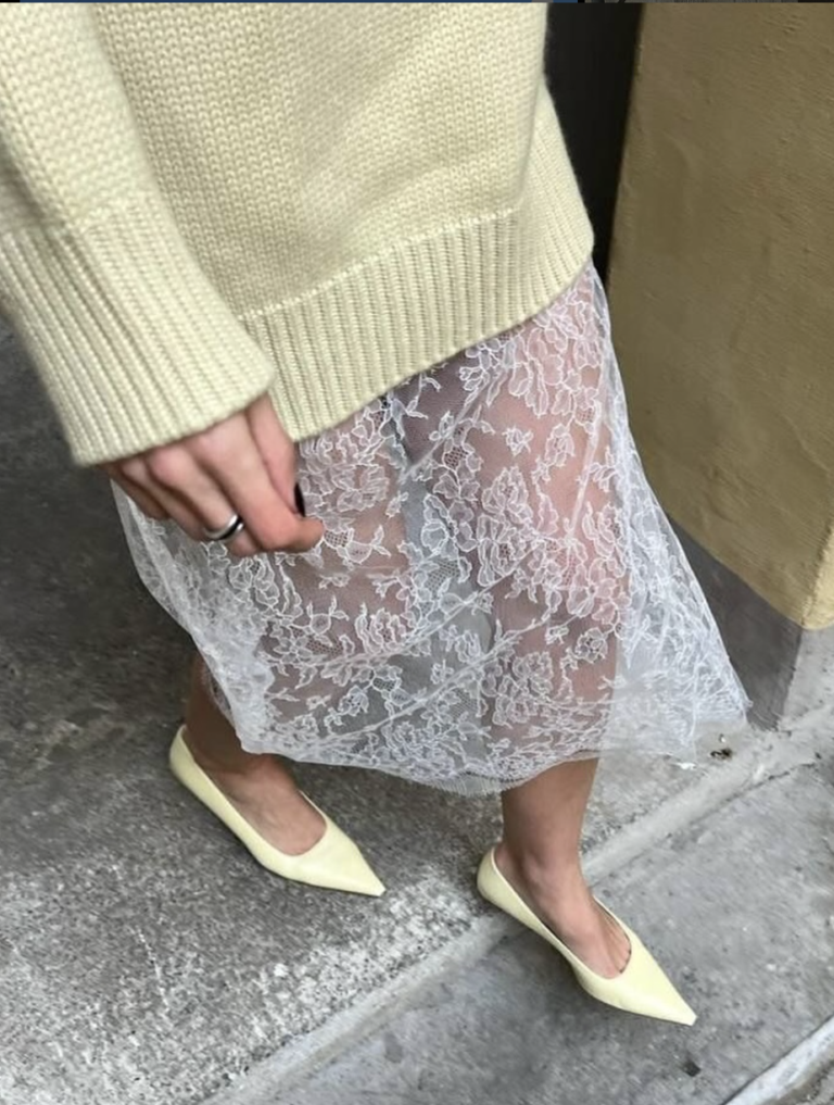 Swept Away Lace Skirt