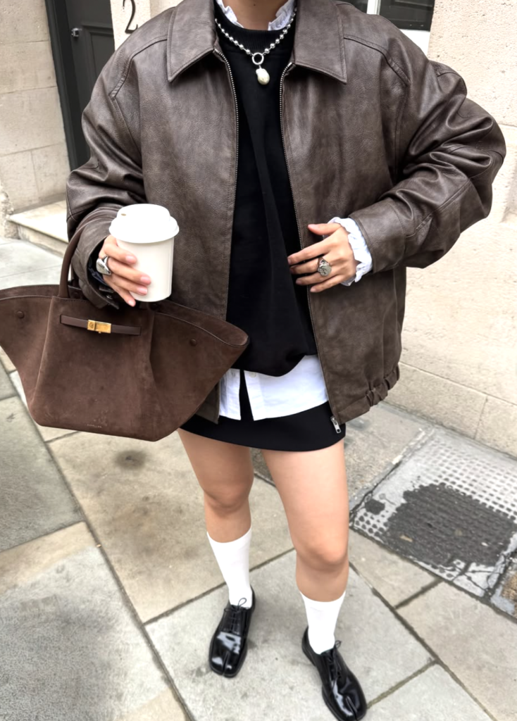 brown jacket
